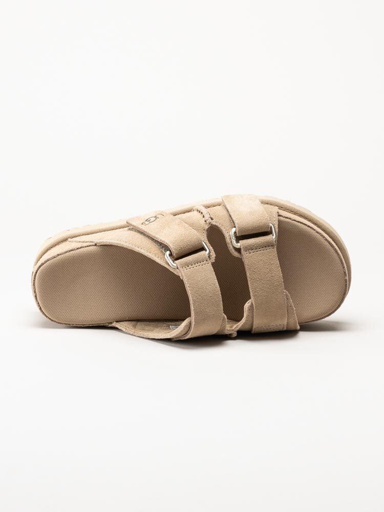 UGG - W Goldenstar Hi Slide - Beige slip in platåsandaler