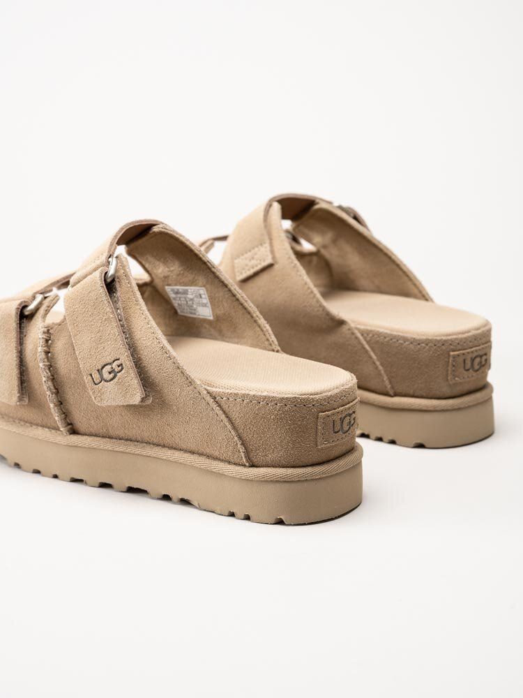 UGG - W Goldenstar Hi Slide - Beige slip in platåsandaler