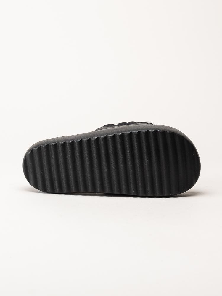 Duffy - Svarta slip in sandaler med platå