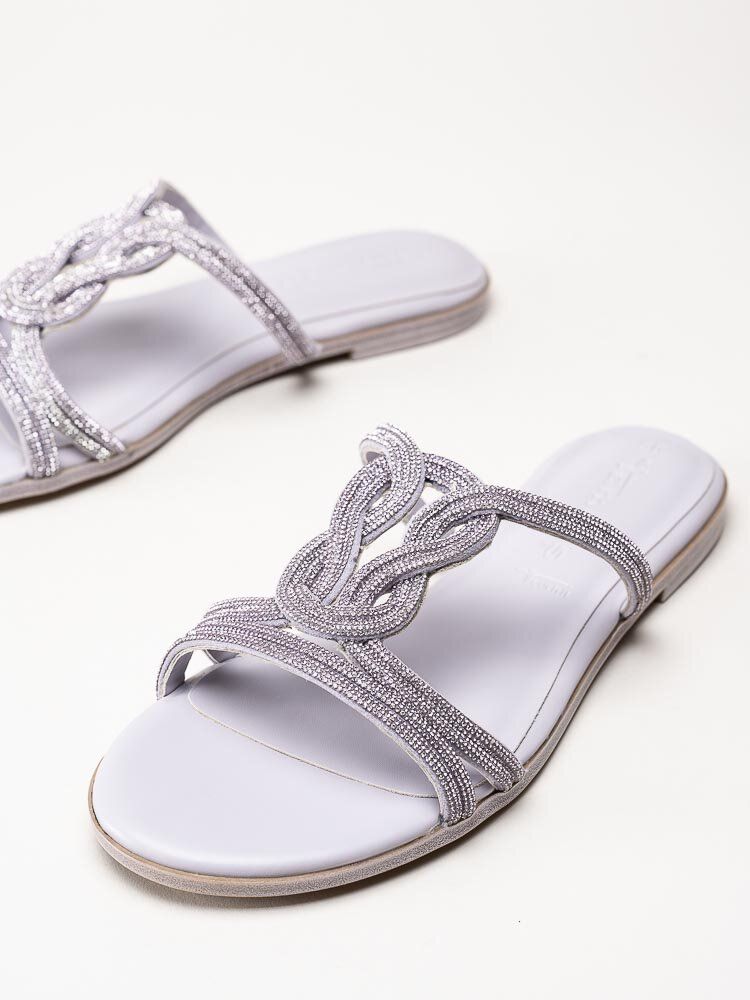 Tamaris - Lila sandaler med glitterremmar