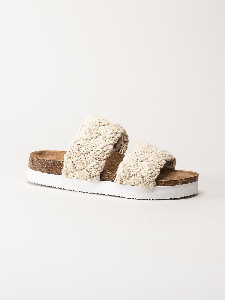 Exani - Leia - Off white slip in sandaler