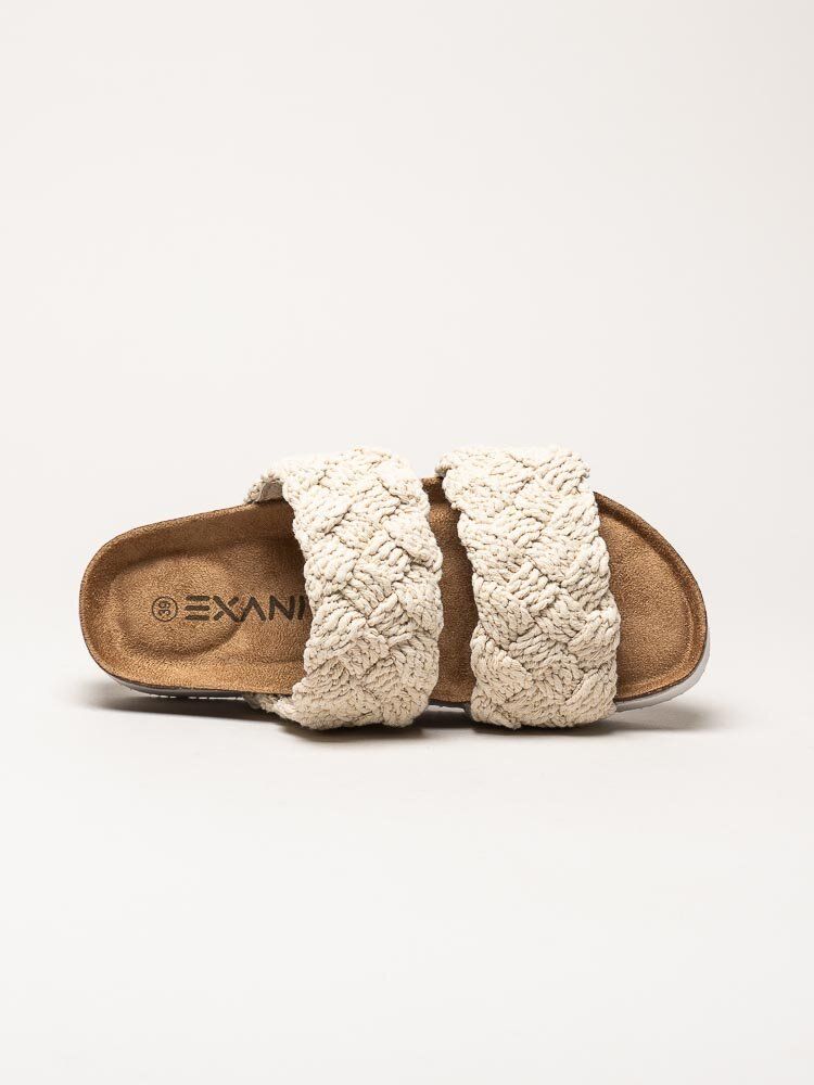 Exani - Leia - Off white slip in sandaler