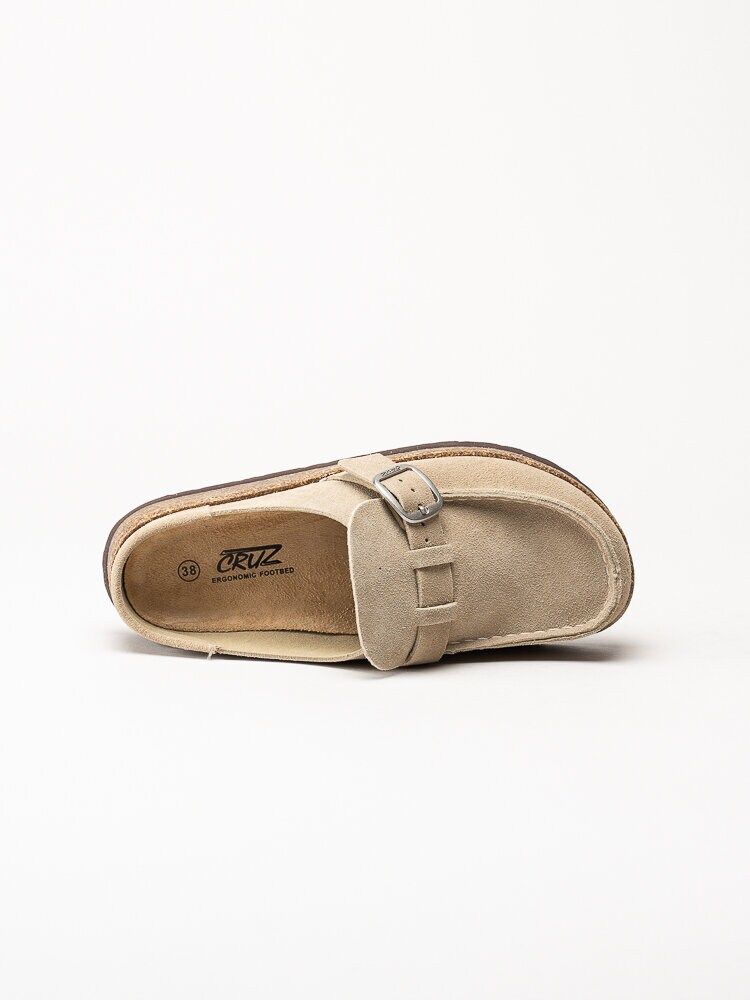 Cruz - Emilian - Beige slip in tofflor i mocka