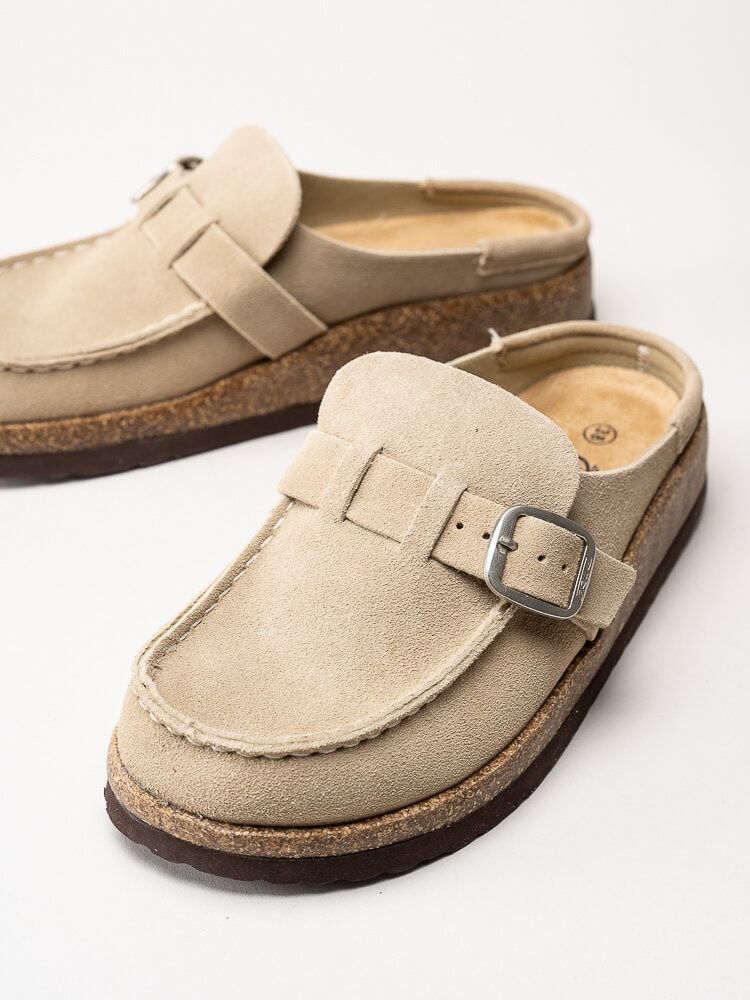 Cruz - Emilian - Beige slip in tofflor i mocka