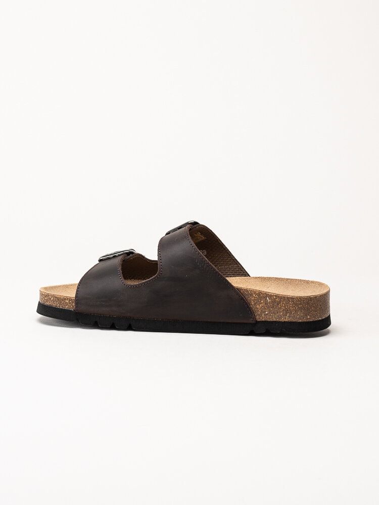 Scholl - Malaren Low AD - Bruna slip in sandaler i oljad nubuck