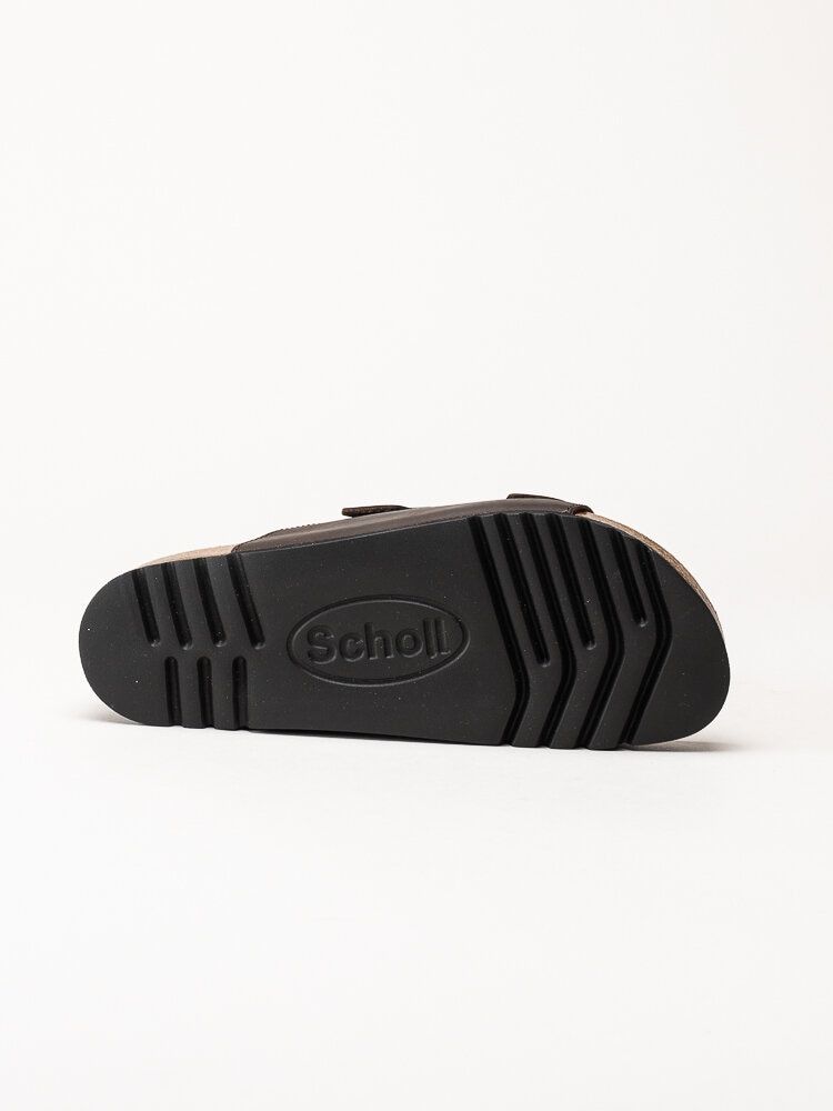 Scholl - Malaren Low AD - Bruna slip in sandaler i oljad nubuck