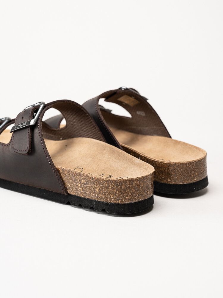 Scholl - Malaren Low AD - Bruna slip in sandaler i oljad nubuck