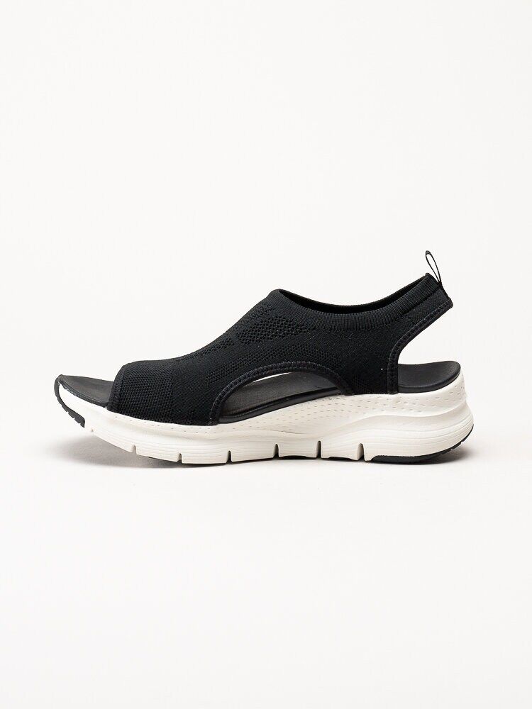 Skechers - Arch Fit Sandal - City Catch - Svarta sandaler i textil