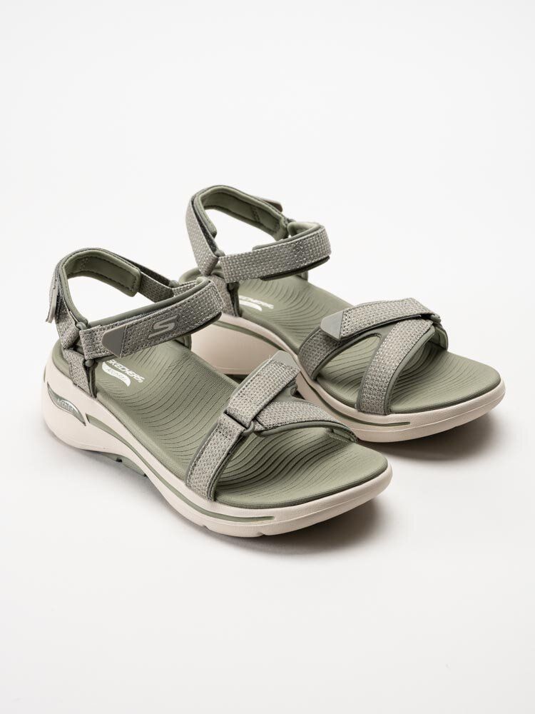 Skechers - GoWalk Arch Fit Sandal - Gröna sportiga remsandaler