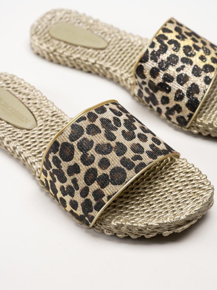 Ilse Jacobsen - Cherio190GL - Leopardmönstrade slip in sandaler