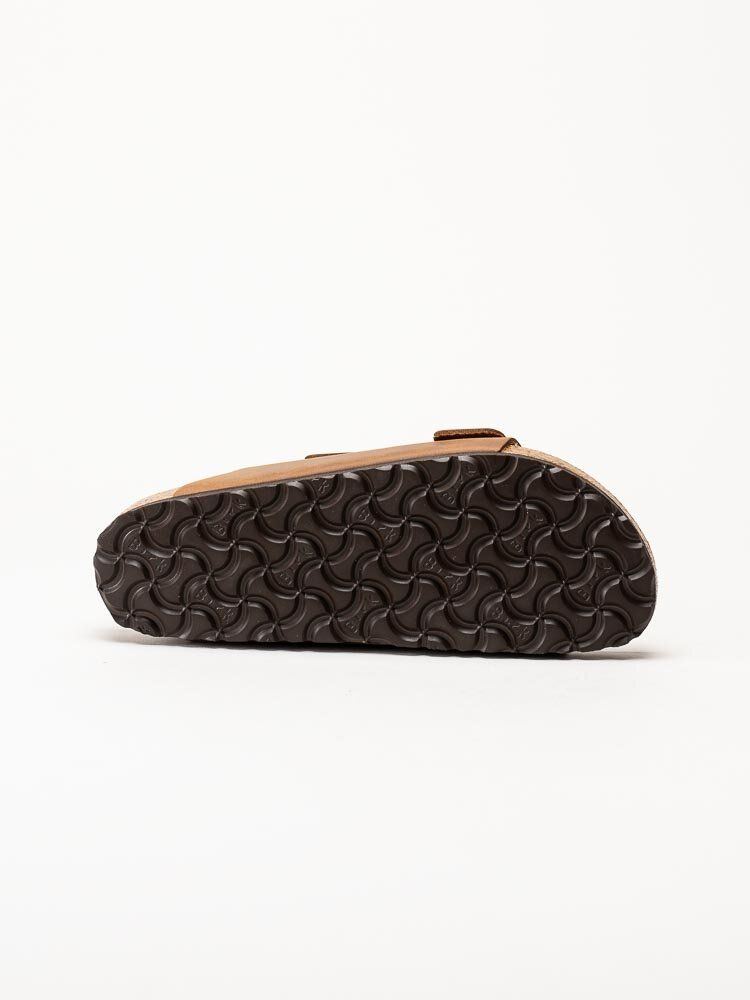 Birkenstock - Arizona Narrow - Bruna slip in sandaler i oljat skinn
