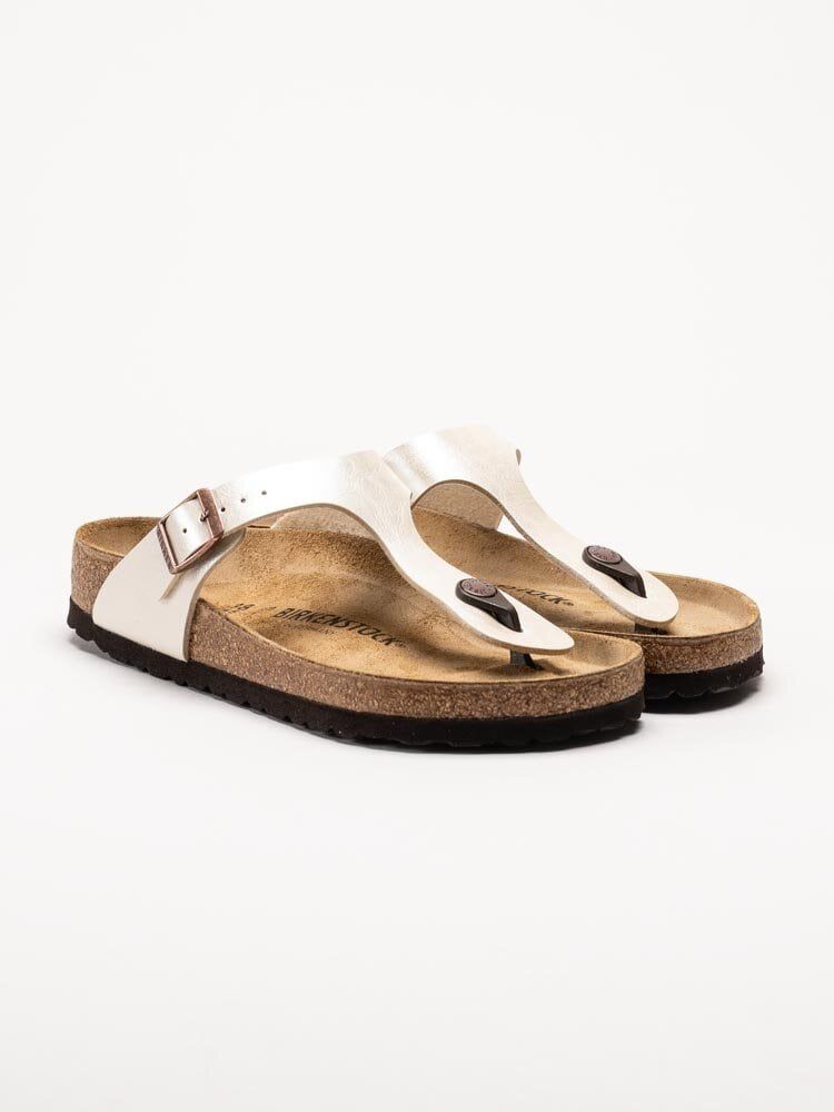 Birkenstock - Gizeh regular - Pärlvita tåspridarsandaler