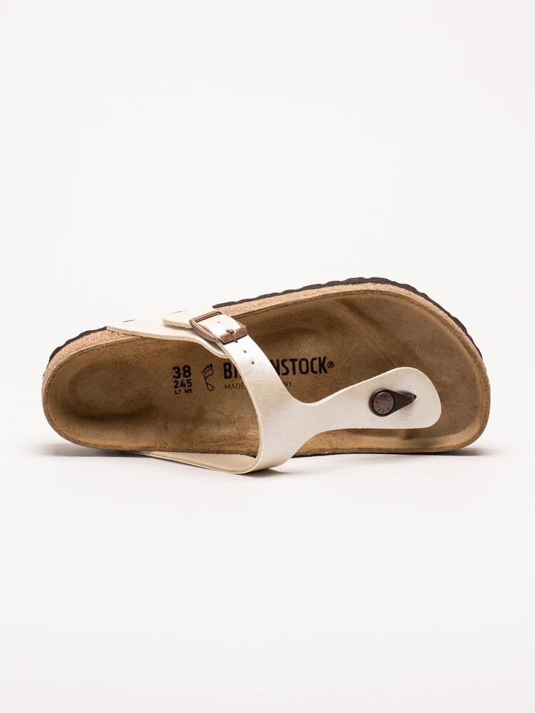 Birkenstock - Gizeh regular - Pärlvita tåspridarsandaler