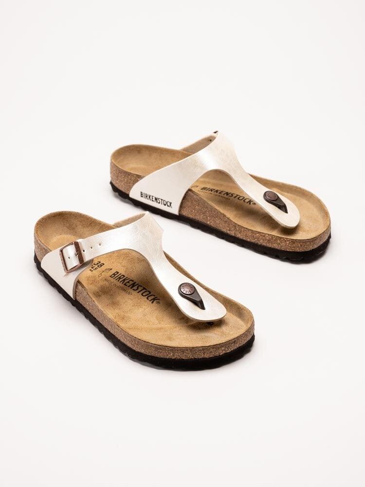 Birkenstock - Gizeh regular - Pärlvita tåspridarsandaler