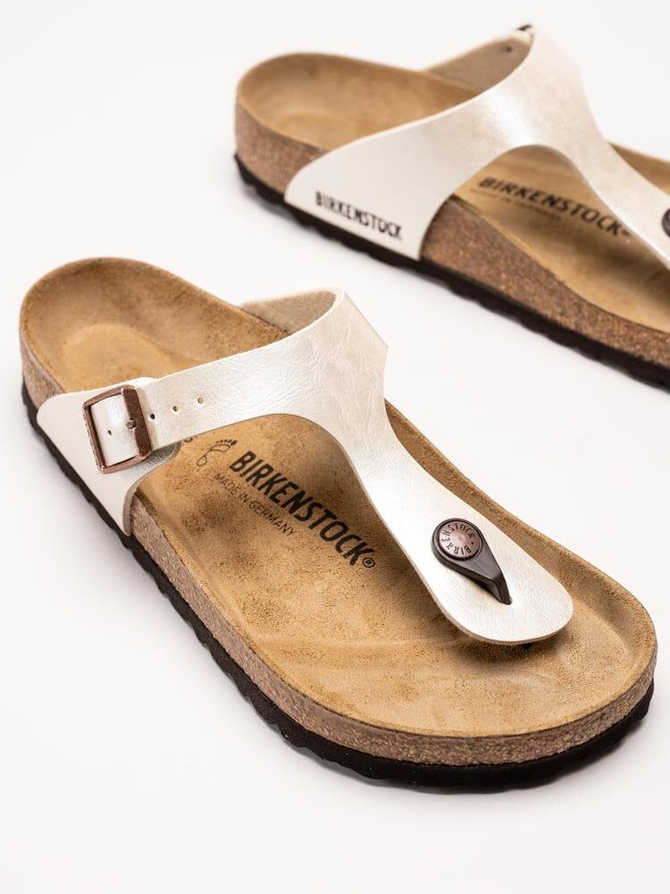 Birkenstock - Gizeh regular - Pärlvita tåspridarsandaler