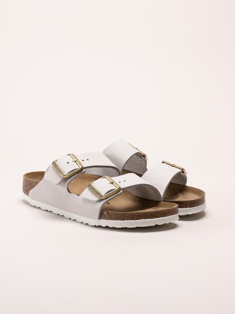 Birkenstock - Arizona Nubuk - Off white slip in sandaler