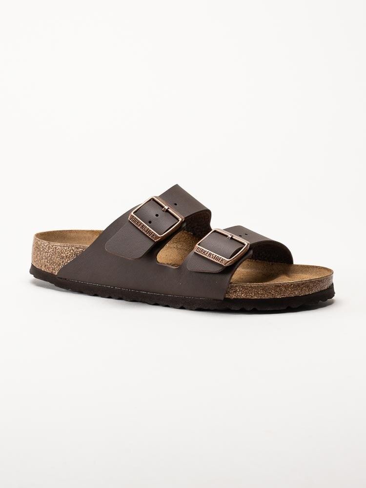Birkenstock - Arizona Birko-Flor® narrow - Mörkbruna slip in sandaler
