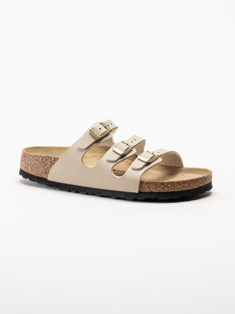 Birkenstock - Florida - Beige slip in sandaler