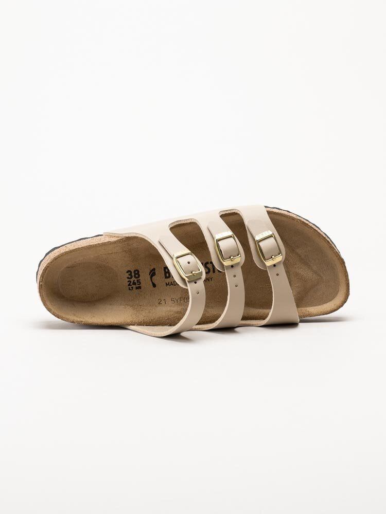 Birkenstock - Florida - Beige slip in sandaler