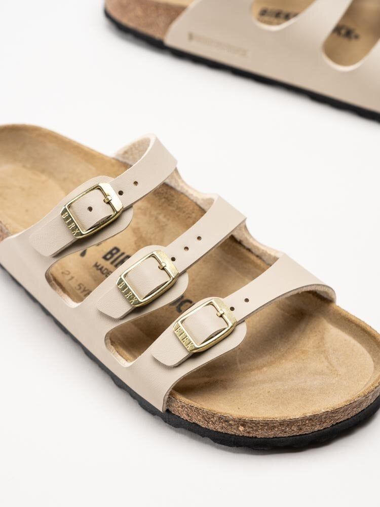 Birkenstock - Florida - Beige slip in sandaler