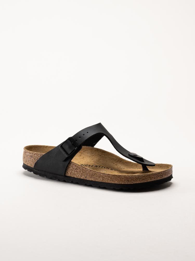 Birkenstock - Gizeh Birko-Flor - Svarta tåspridarsandaler