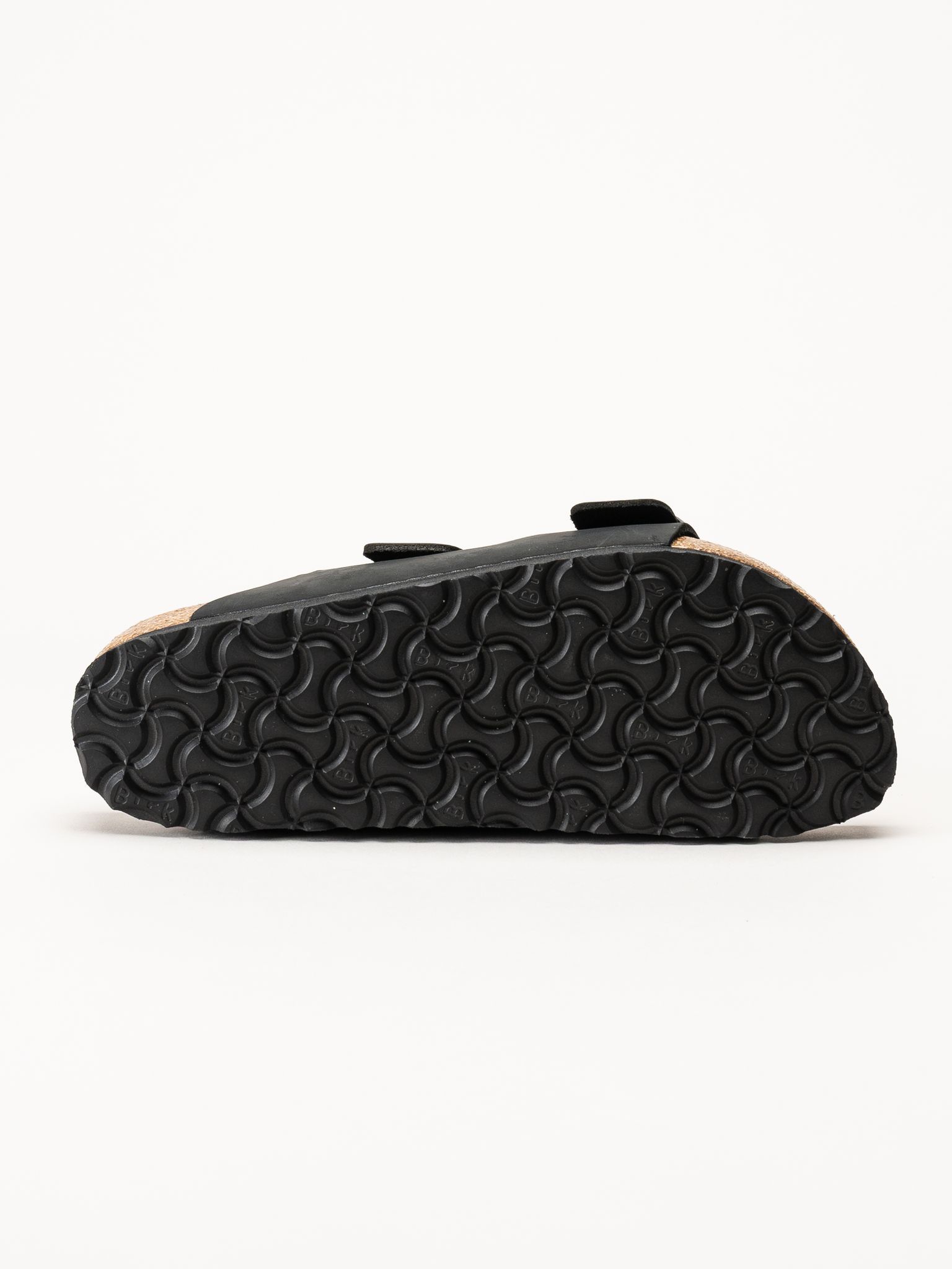 Birkenstock - Arizona SFB oiled - Svarta slip in sandaler i oljat skinn