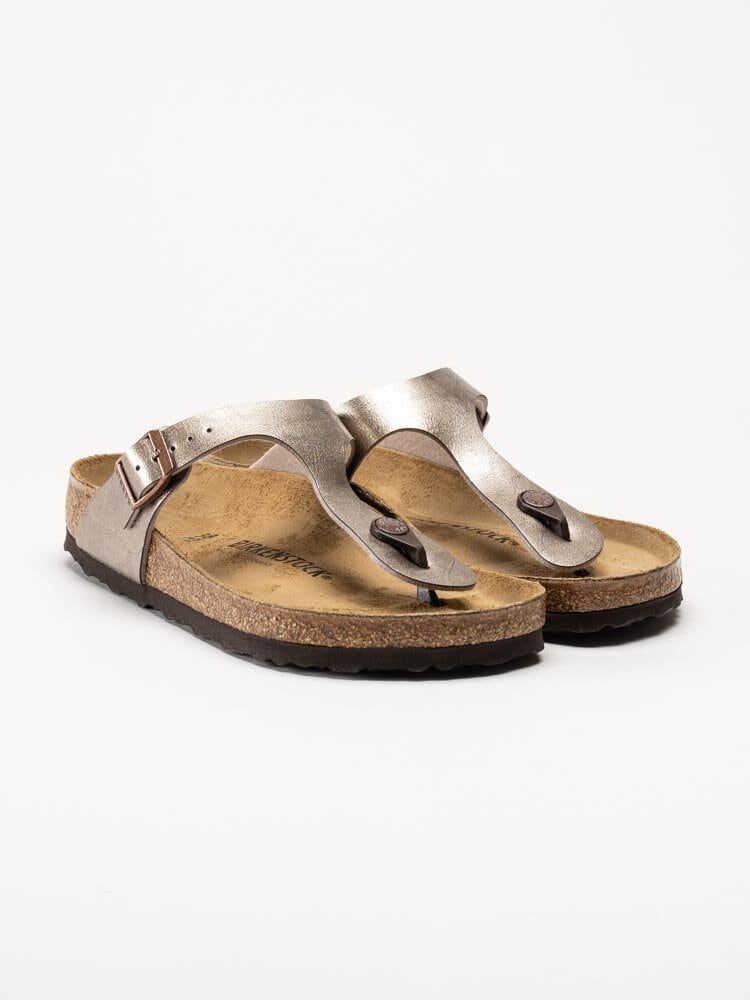 Birkenstock - Gizeh regular - Guldiga tåspridarsandaler
