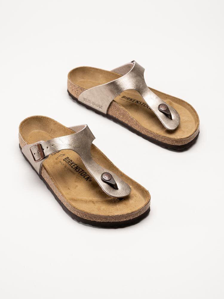 Birkenstock - Gizeh regular - Guldiga tåspridarsandaler