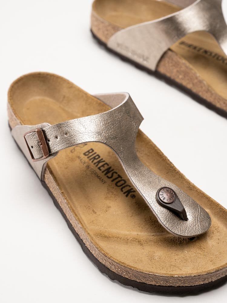 Birkenstock - Gizeh regular - Guldiga tåspridarsandaler