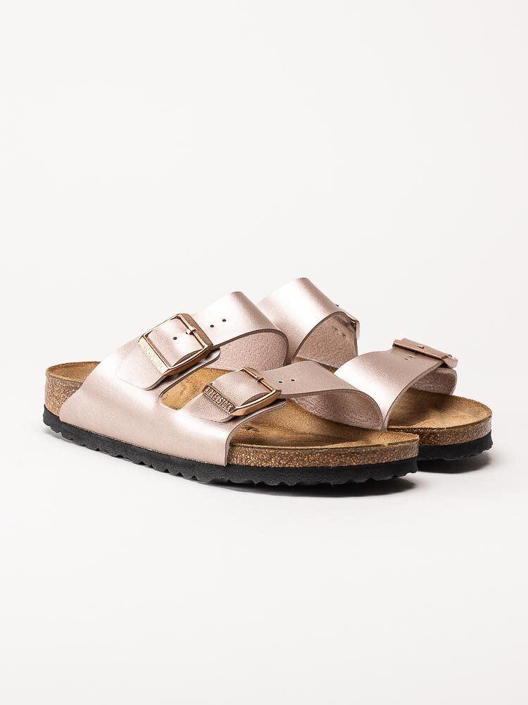 Birkenstock - Arizona Birko-Flor narrow - Roséfärgade slip in sandaler