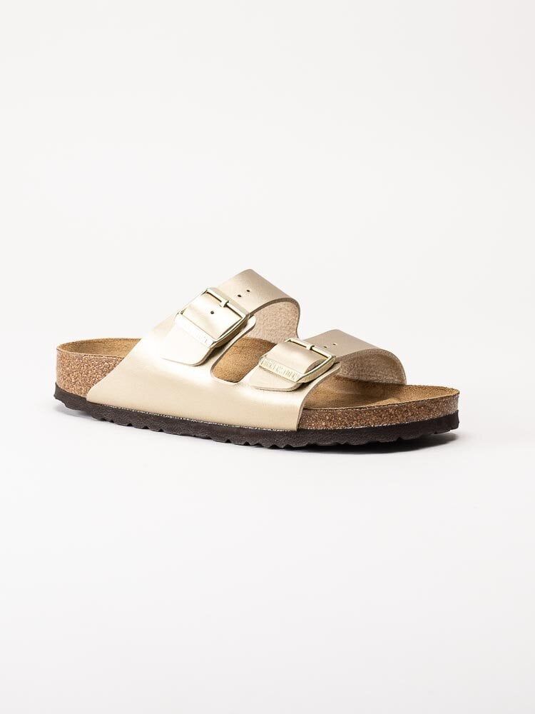 Birkenstock - Arizona Birko-Flor narrow - Guldmetallic slip in sandaler