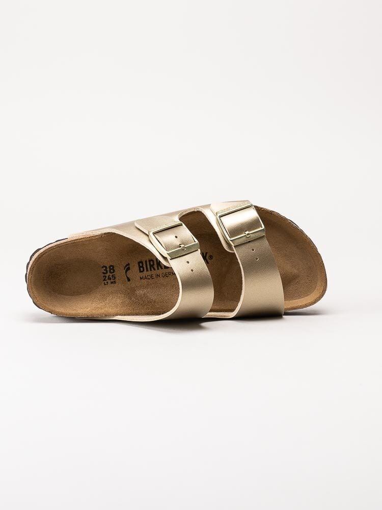 Birkenstock - Arizona Birko-Flor narrow - Guldmetallic slip in sandaler