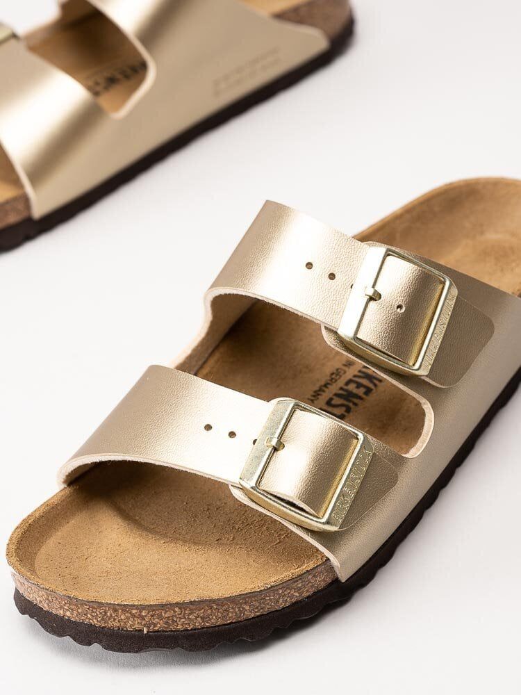 Birkenstock - Arizona Birko-Flor narrow - Guldmetallic slip in sandaler