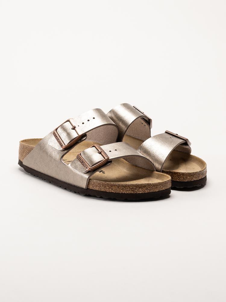 Birkenstock - Arizona Birko-Flor narrow - Bronsmetallic slip in sandaler