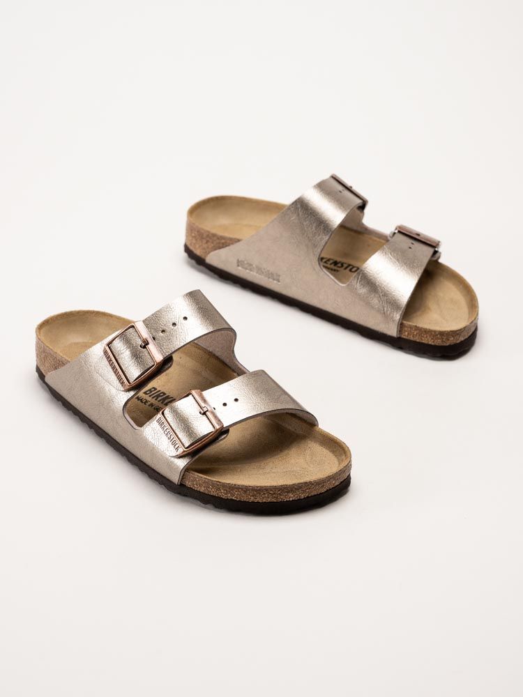 Birkenstock - Arizona Birko-Flor narrow - Bronsmetallic slip in sandaler