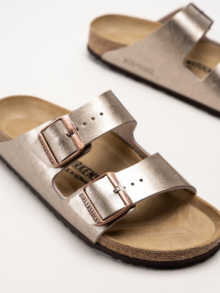 Birkenstock - Arizona Birko-Flor narrow - Bronsmetallic slip in sandaler