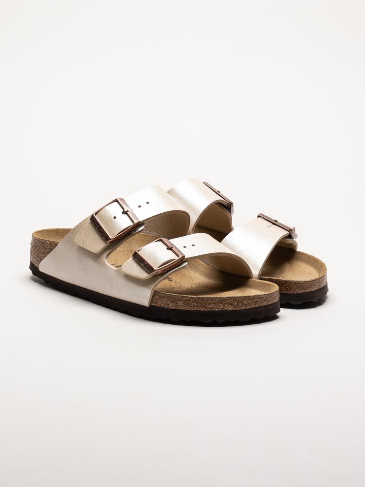 Birkenstock - Arizona Birko-Flor® narrow - Platinafärgade slip in sandaler