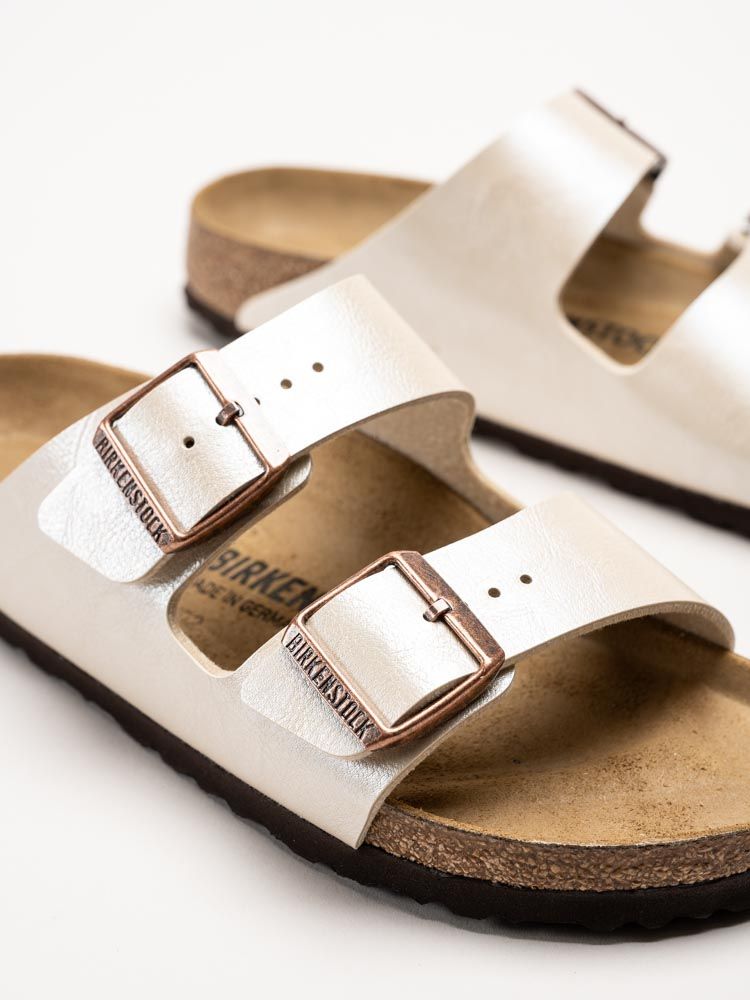 Birkenstock - Arizona Birko-Flor® narrow - Platinafärgade slip in sandaler