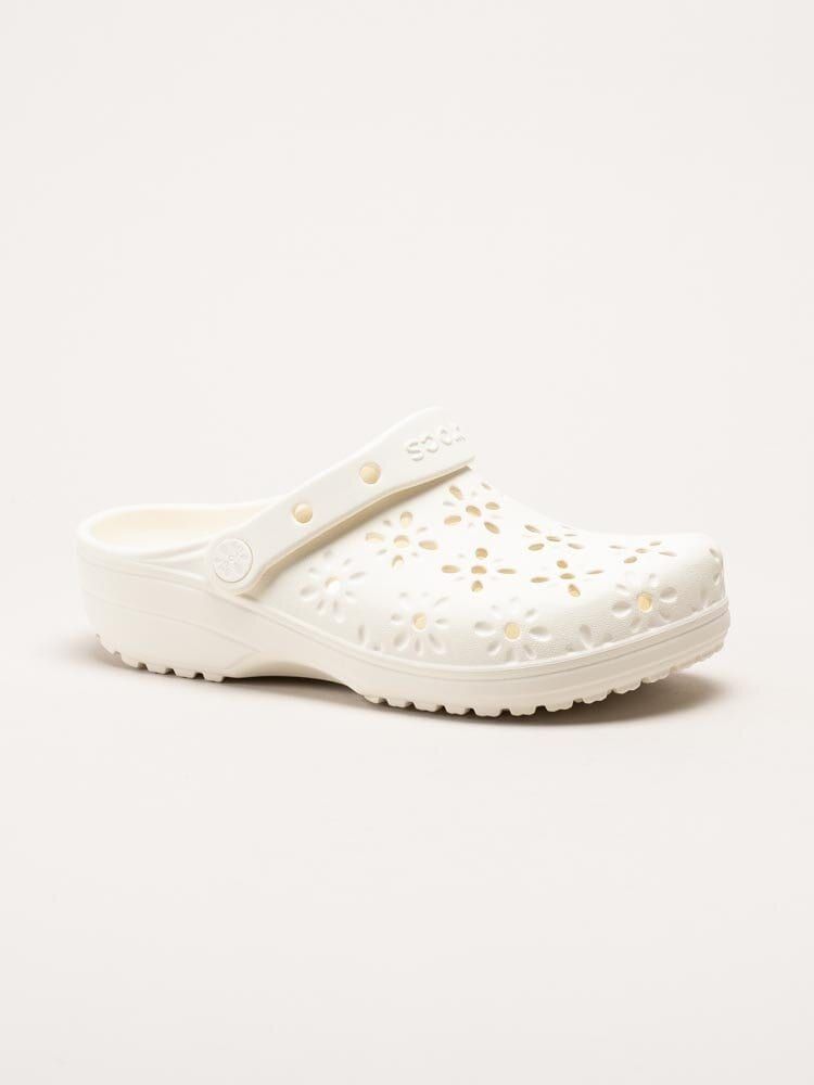 Crocs - Classic Floral Cut Out Clog - Vita badtofflor