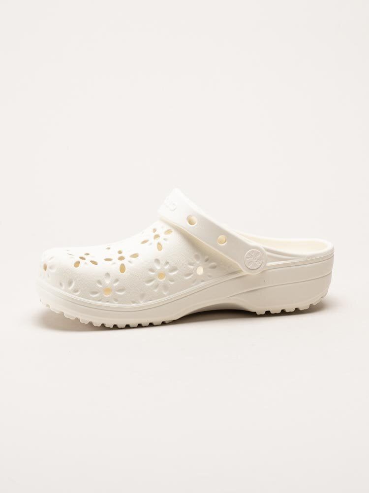 Crocs - Classic Floral Cut Out Clog - Vita badtofflor