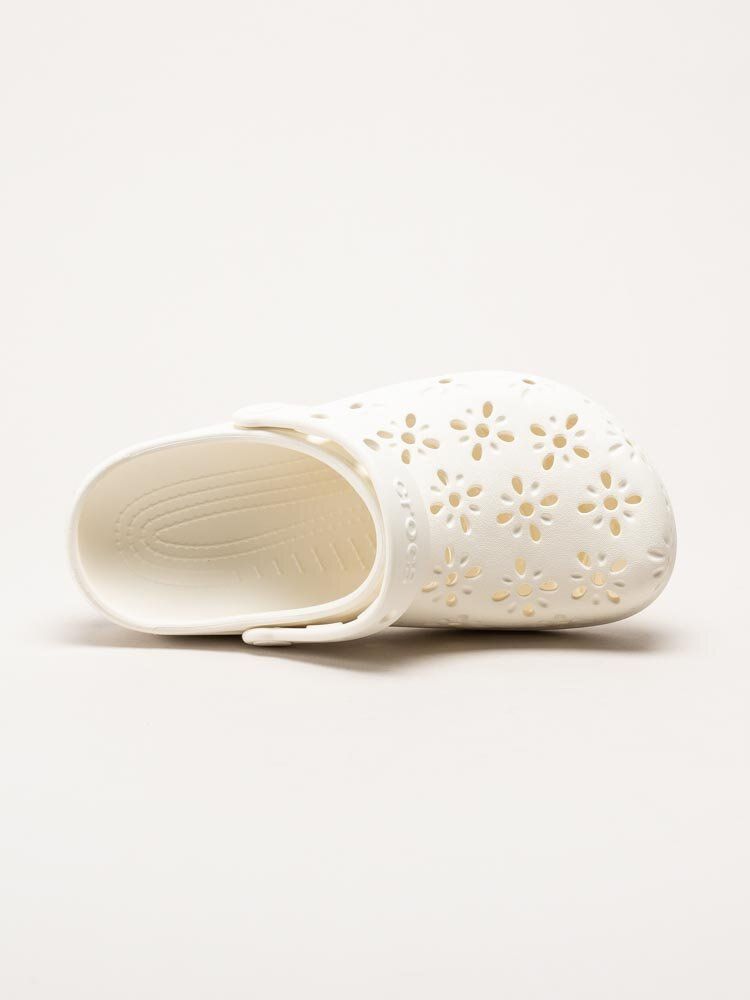 Crocs - Classic Floral Cut Out Clog - Vita badtofflor