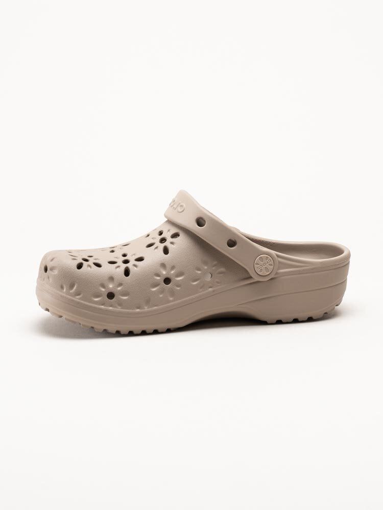 Crocs - Classic Floral Cut Out Clog - Bruna badtofflor