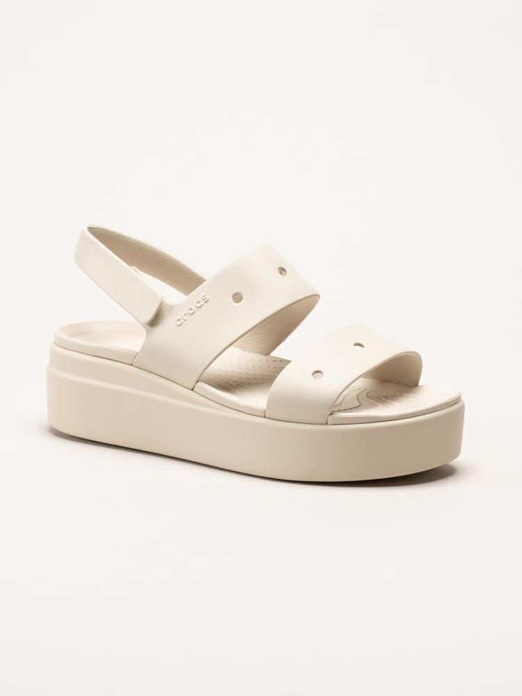 Crocs - Brooklyn 4U - Offwhite platåsandaler