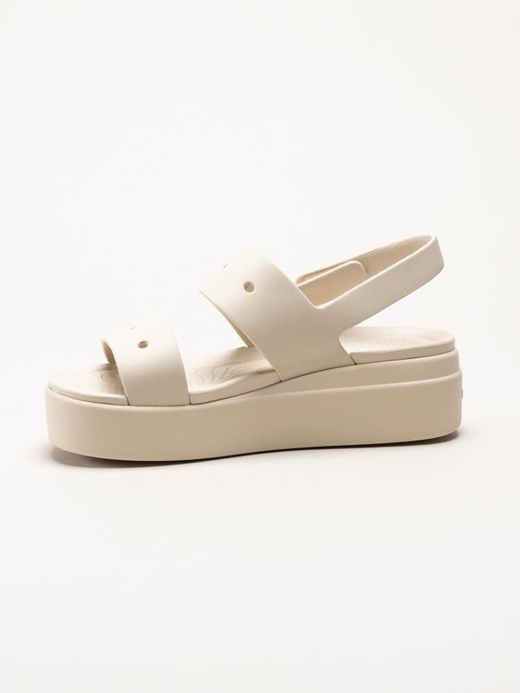 Crocs - Brooklyn 4U - Offwhite platåsandaler