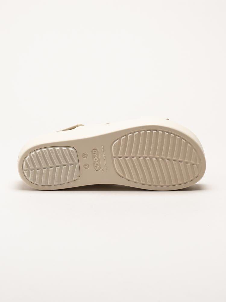 Crocs - Brooklyn 4U - Offwhite platåsandaler