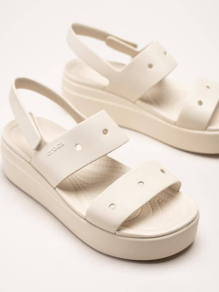Crocs - Brooklyn 4U - Offwhite platåsandaler