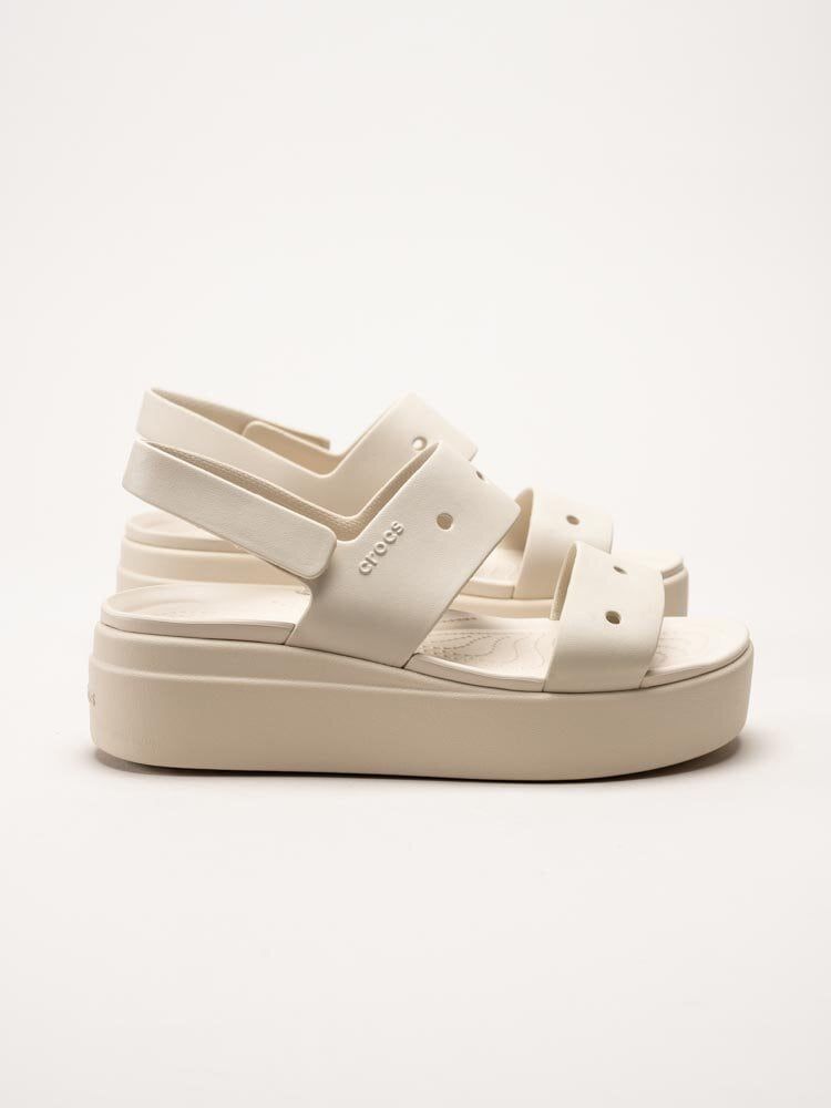 Crocs - Brooklyn 4U - Offwhite platåsandaler