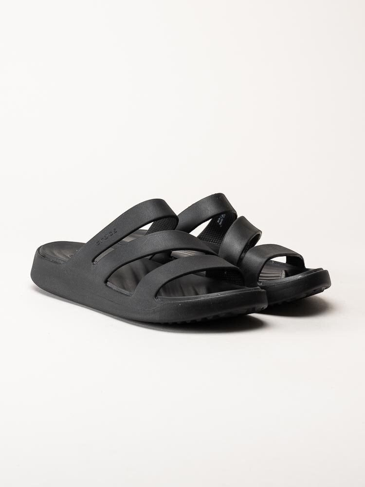 Crocs - Getaway Strappy - Svarta badsandaler
