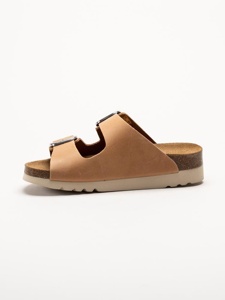 Scholl - ILARY 2 STRAPS WG AD - Ljusbruna slip in sandaler