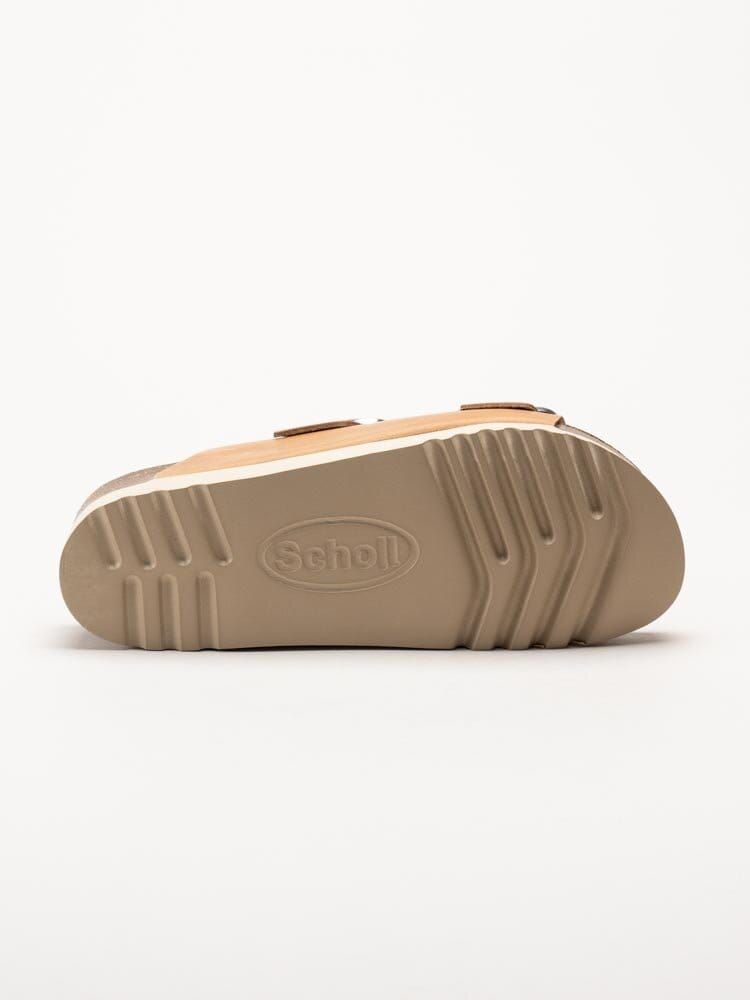 Scholl - ILARY 2 STRAPS WG AD - Ljusbruna slip in sandaler